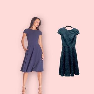 NWT Dress the Population Livia dress in Pine green Christmas Fall fit and flare